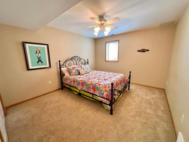 1201 Morningside Cir, Marshall, MN 56258 - bedroom featuring carpet and ceiling fan
