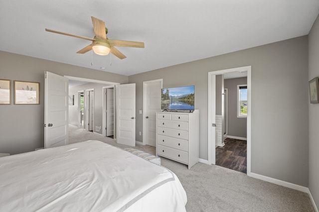 7850 242nd St, Wyoming, MN 55025 - carpeted bedroom with multiple windows and a ceiling fan