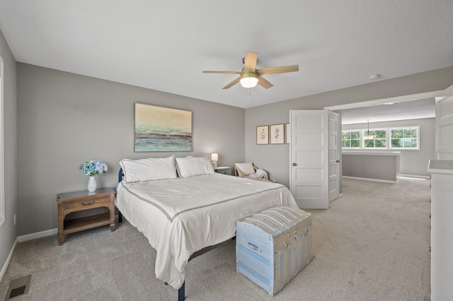 7850 242nd St, Wyoming, MN 55025 - bedroom with light carpet and ceiling fan