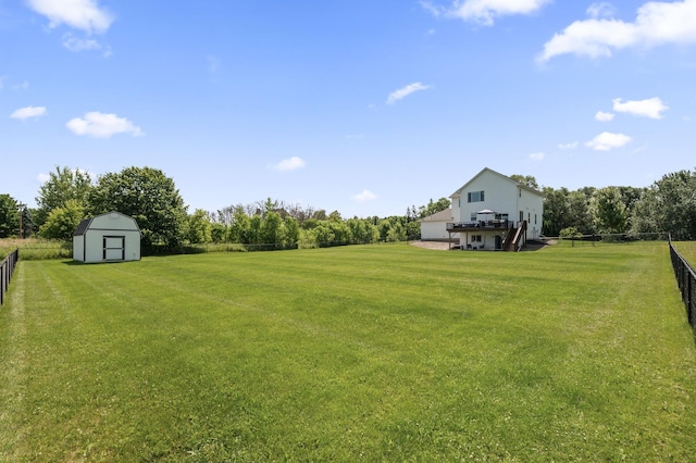 7850 242nd St, Wyoming, MN 55025 - view of yard with a storage shed