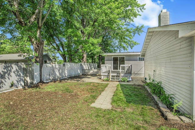 9353 Ideal Rd, Watab Twp, MN 56367 - view of yard featuring a wooden deck