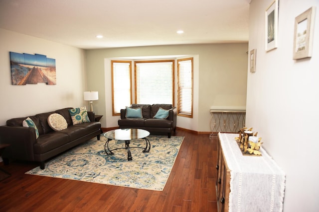 3930 99th Ave NE, Blaine, MN 55014 - living area with dark wood finished floors and recessed lighting