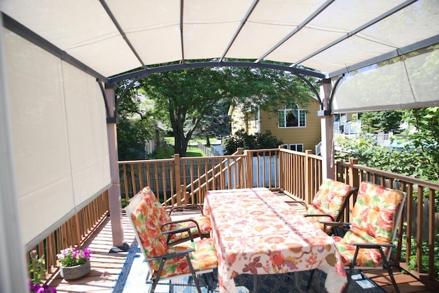 3930 99th Ave NE, Blaine, MN 55014 - deck featuring a pergola