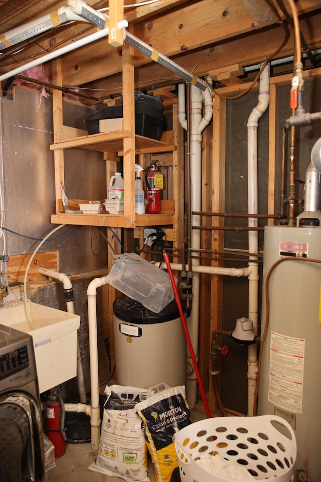 3930 99th Ave NE, Blaine, MN 55014 - utilities featuring gas water heater and washer / dryer