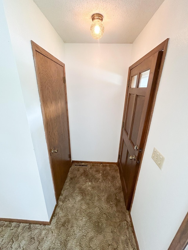 428 16th St, Windom, MN 56101 - hall featuring carpet and a textured ceiling