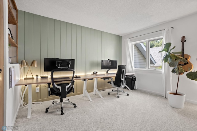 3501 19th St S, Fargo, ND 58104 - carpeted office featuring a textured ceiling and baseboards
