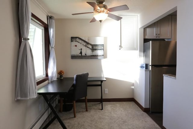 4363 Wilshire Blvd Unit 302, Mound, MN 55364 - carpeted office space featuring plenty of natural light and a ceiling fan