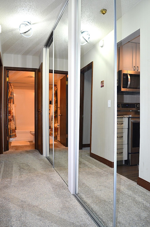 4363 Wilshire Blvd Unit 302, Mound, MN 55364 - corridor featuring a textured ceiling and carpet