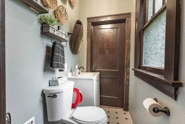 27960 County Highway 88, Carlisle Twp, MN 56537 - bathroom featuring vanity and tile patterned floors