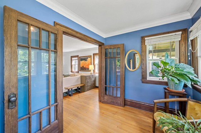 3841 Columbus Ave, Minneapolis, MN 55407 - foyer featuring ornamental molding and wood finished floors