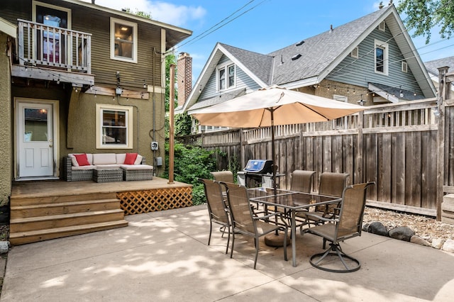 3841 Columbus Ave, Minneapolis, MN 55407 - patio / terrace with outdoor lounge area, a patio area, outdoor dining area, and a grill