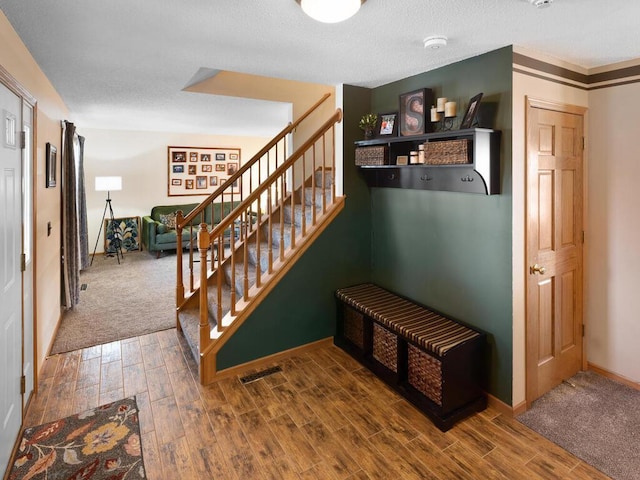 2052 Wilhelm Ct, Shakopee, MN 55379 - entrance foyer with wood finished floors and stairs