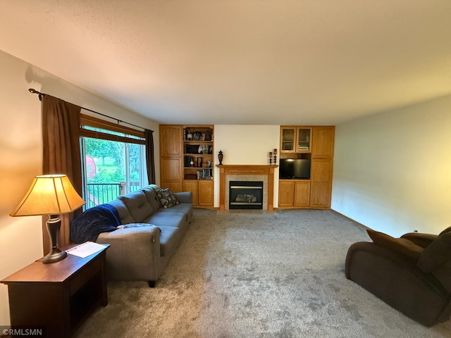 2052 Wilhelm Ct, Shakopee, MN 55379 - carpeted living area with a fireplace