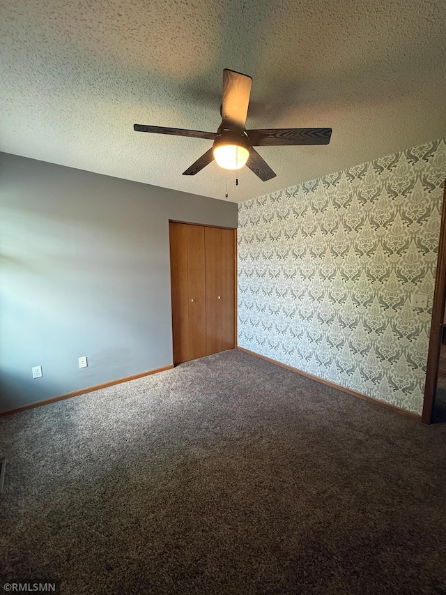 2052 Wilhelm Ct, Shakopee, MN 55379 - carpeted spare room with a ceiling fan and a textured ceiling