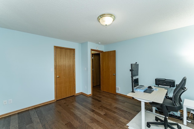 4626 Savannah Dr NW, Rochester, MN 55901 - office with dark wood-style flooring and baseboards