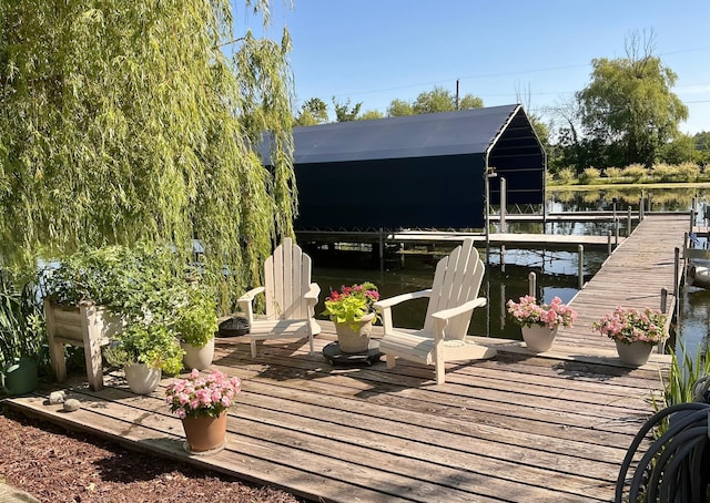 1105 Ferndale Rd W, Orono, MN 55391 - dock area featuring a water view