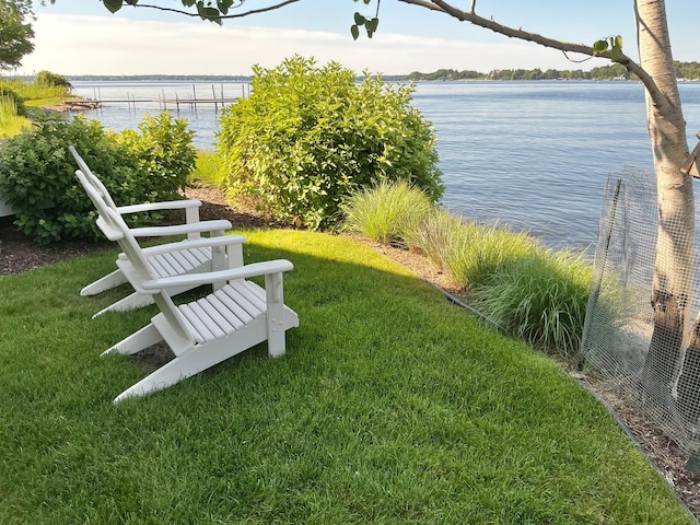 1105 Ferndale Rd W, Orono, MN 55391 - view of green lawn with a water view