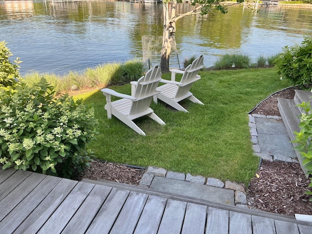 1105 Ferndale Rd W, Orono, MN 55391 - view of green lawn featuring a water view