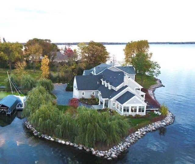 1105 Ferndale Rd W, Orono, MN 55391 - aerial view of property and surrounding area featuring a nearby body of water