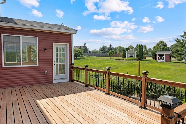 14192 Bayberry Trl, Rosemount, MN 55068 - deck with a lawn and an outbuilding