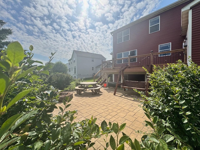 14192 Bayberry Trl, Rosemount, MN 55068 - view of patio with a deck and stairway