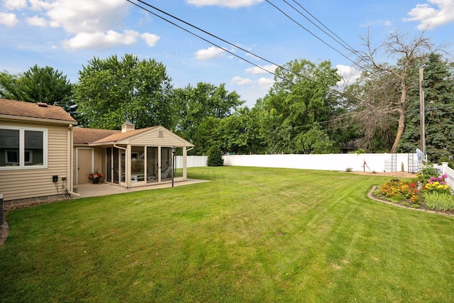 8300 Sheridan Ave S, Bloomington, MN 55431 - view of yard with a sunroom and a patio area