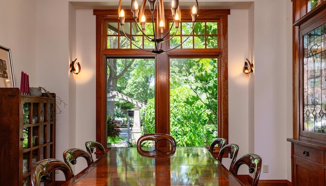582 Summit Ave, Saint Paul, MN 55102 - dining space featuring a chandelier