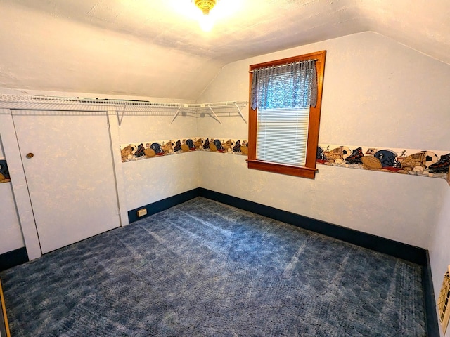 521 Chestnut St, Winona, MN 55987 - bonus room with vaulted ceiling and dark colored carpet