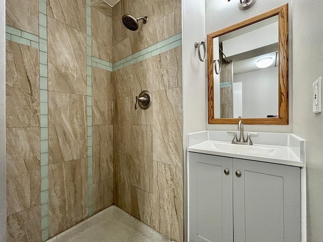 1414 Danube Rd, Fridley, MN 55432 - full bath featuring tiled shower and vanity