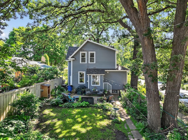 4356 Nokomis Ave, Minneapolis, MN 55406 - rear view of house featuring a fenced backyard