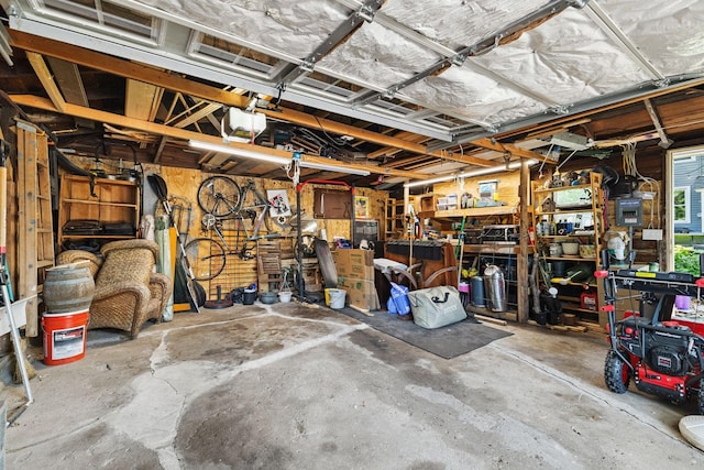 4356 Nokomis Ave, Minneapolis, MN 55406 - garage featuring a workshop area