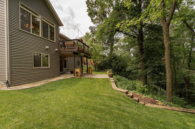 4089 Stone Point Dr NE, Rochester, MN 55906 - view of grassy yard featuring a patio and a deck