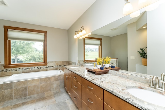 4089 Stone Point Dr NE, Rochester, MN 55906 - full bath featuring double vanity and a garden tub
