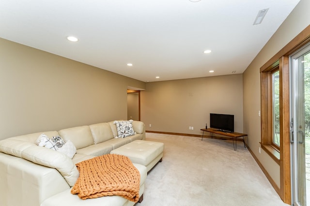 4089 Stone Point Dr NE, Rochester, MN 55906 - living room with light colored carpet and recessed lighting