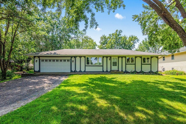 8210 Red Oak Dr, Mounds View, MN 55112 - single story home with a garage, driveway, and a front lawn