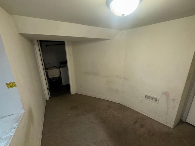 3815 Dupont Ave N, Minneapolis, MN 55412 - finished below grade area with carpet floors and a sink