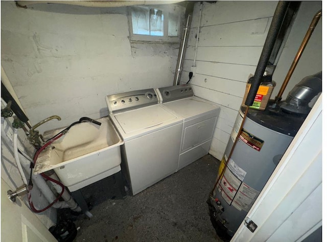 3815 Dupont Ave N, Minneapolis, MN 55412 - washroom with independent washer and dryer and water heater