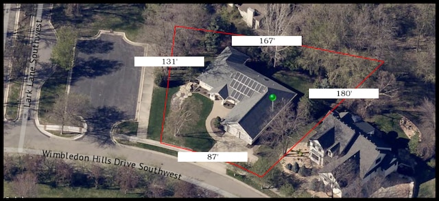 290 Wimbledon Hills Dr SW, Rochester, MN 55902 - map / location with property parcel outlined