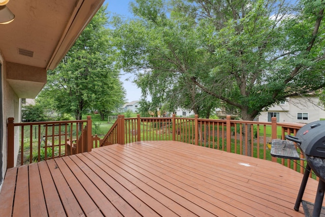 9055 Regent Pkwy, Brooklyn Park, MN 55443 - deck with area for grilling