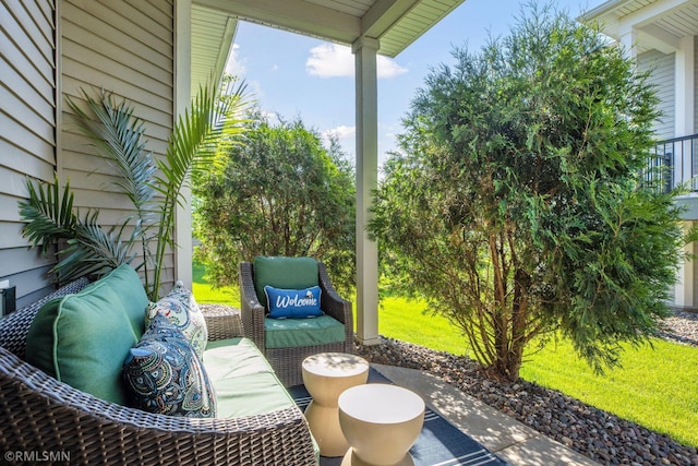 5053 Sunstream Ln, Woodbury, MN 55129 - view of patio with an outdoor hangout area