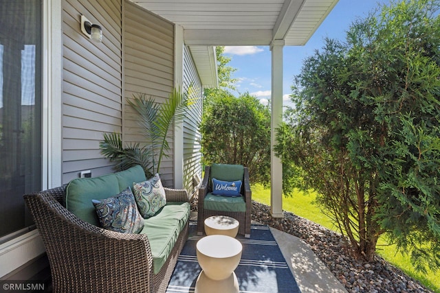 5053 Sunstream Ln, Woodbury, MN 55129 - view of patio / terrace with an outdoor living space