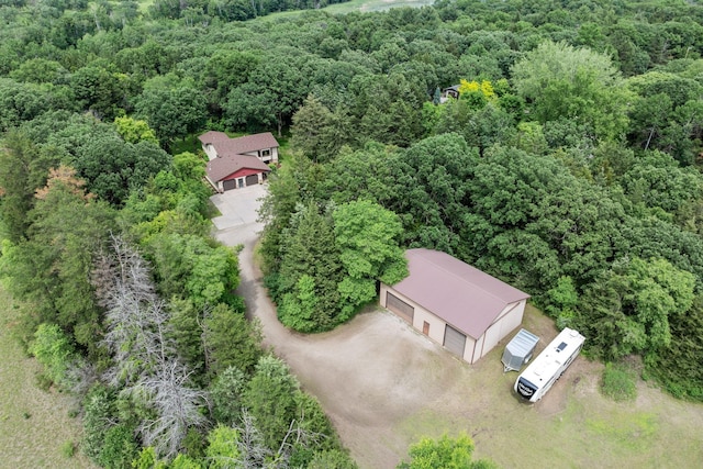 13326 Mallard Dr SE, Becker Twp, MN 55308 - view from above of property featuring a heavily wooded area