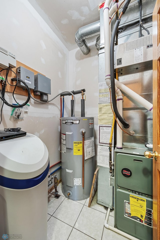 1403 2nd Ave NE, Barnesville, MN 56514 - utility room with electric water heater