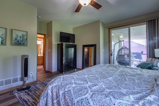 406 13th Ave NW, Kasson, MN 55944 - bedroom with wood finished floors and ceiling fan