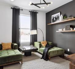 14560 106th Pl N, Maple Grove, MN 55369 - living area featuring a chandelier and healthy amount of natural light