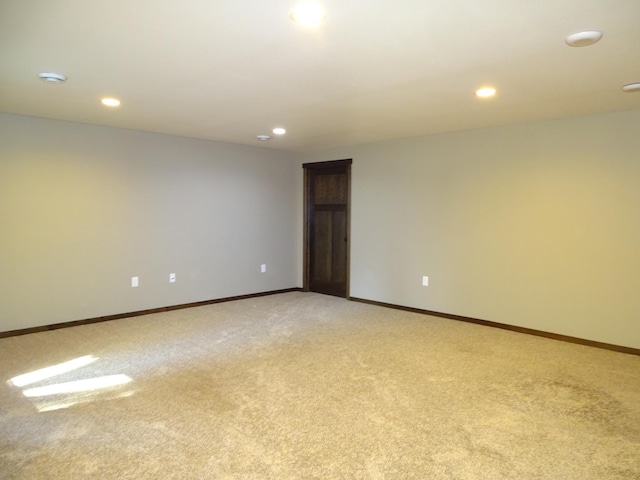 224 Country Ln, Durand, WI 54736 - spare room featuring light carpet and recessed lighting