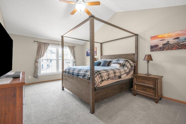 10695 184th Ave NW, Elk River, MN 55330 - carpeted bedroom featuring vaulted ceiling and ceiling fan
