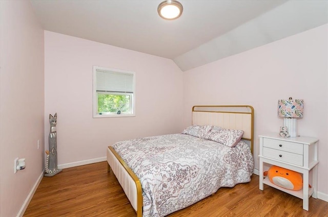 2014 5th St, Superior, WI 54880 - bedroom featuring wood finished floors and lofted ceiling