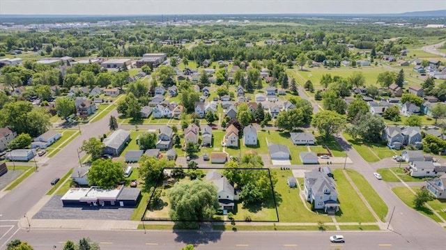2014 5th St, Superior, WI 54880 - aerial perspective of suburban area with property parcel outlined
