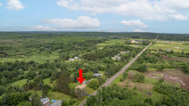 3661 Riley Rd, Rice Lake Twp, MN 55803 - aerial view of property and surrounding area with a forest